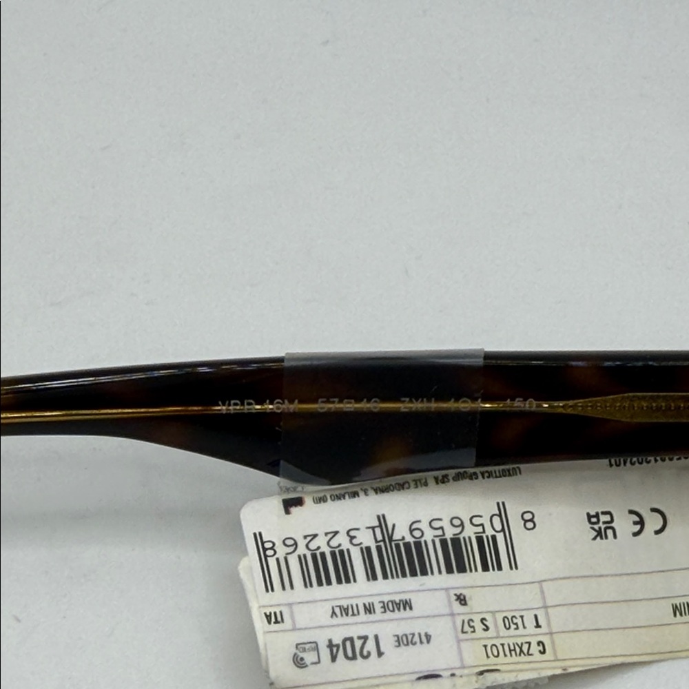 Prada Tortoise Shell Rectangular Eyeglasses VPR 1… - image 4